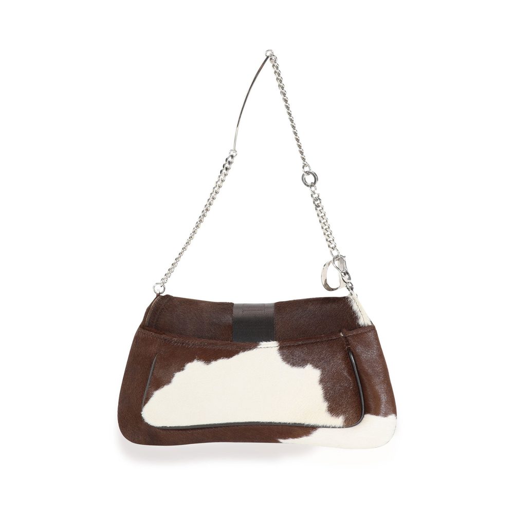 Christian Dior Cream & Brown Pony Hair Hardcore Shoulder Bag - Picture 3 of 8
